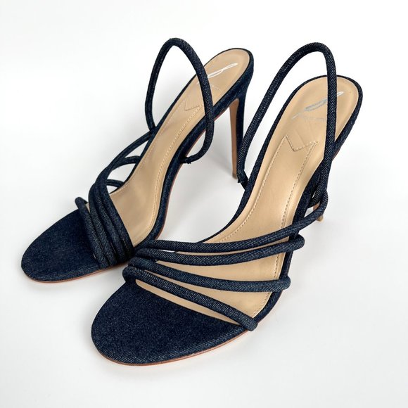 Stunning Anthropologie Brian Atwood Fifi High Heels Stiletto Sandals 90's Y2K 10 - Picture 7 of 8